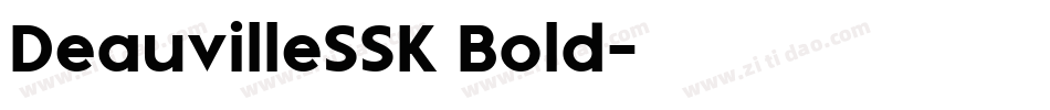 DeauvilleSSK Bold字体转换
